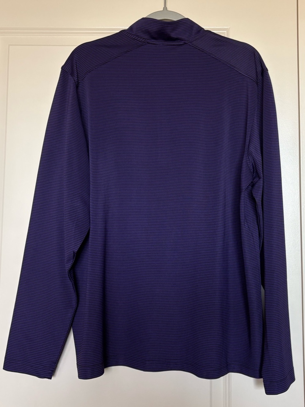 Minnesota Vikings Cutter & Buck NFL Virtue Eco Pique Stripe Quarter-Zip Pullover - Picture 6 of 10